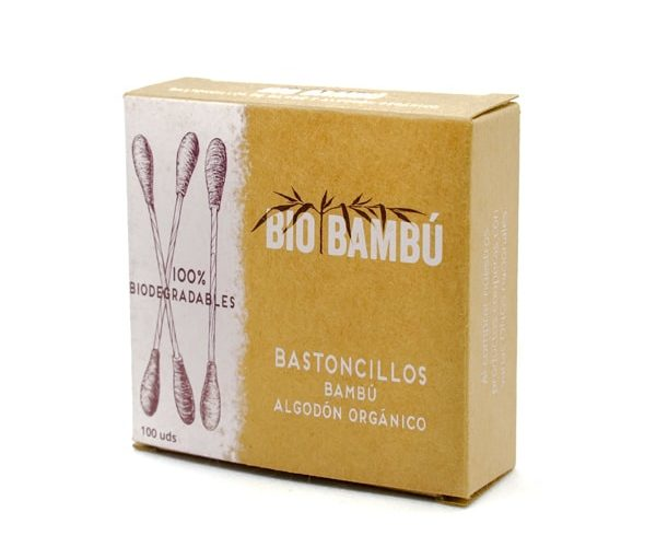 Organic bamboo cotton swabs / Q-Tips 100 pcs.